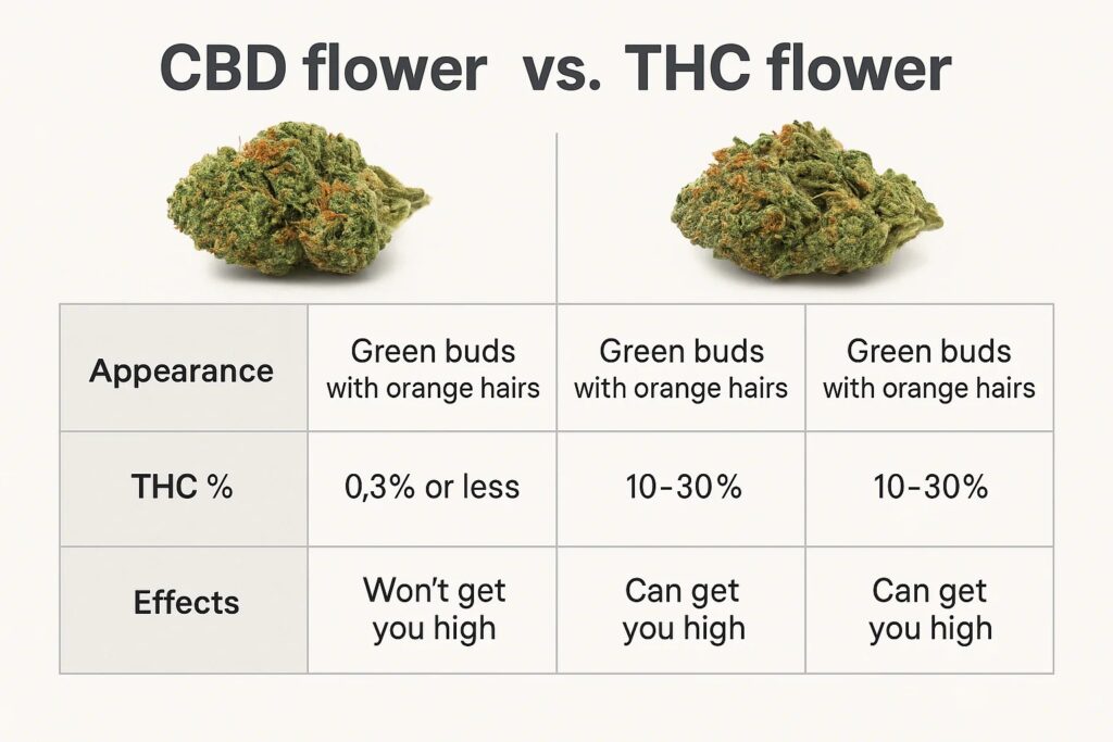 CBD Flower vs THC: What's the Real Difference?